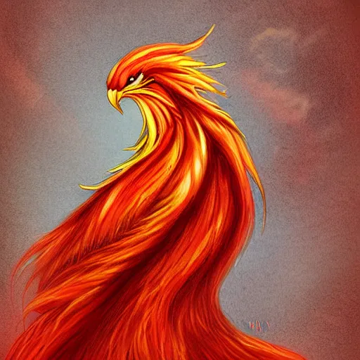 Prompt: a phoenix by viki lee