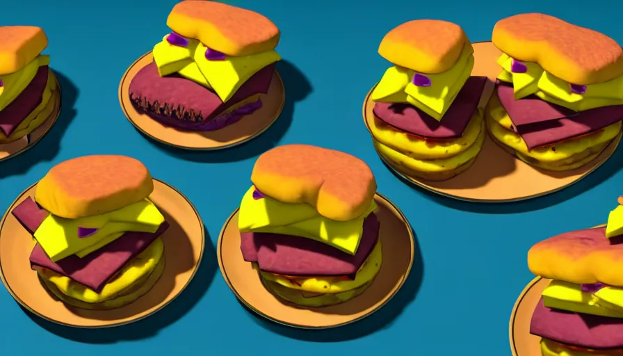 Image similar to a photo of steamed hams, despite the fact they're obviously grilled, color photography, high quality, volumetric light, ugly, 4 k