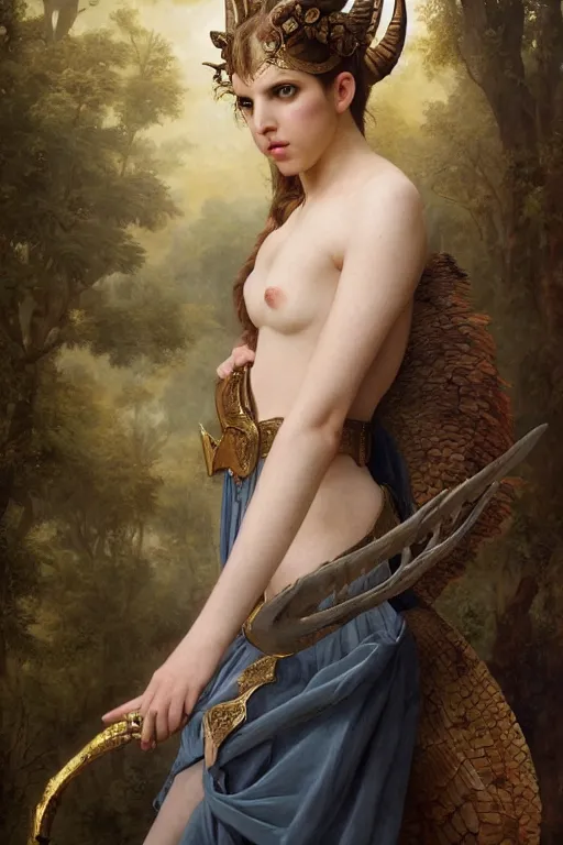 Prompt: A fantasy book style portrait painting of a hybrid Anna Kendrick, Anya_Taylor-Joy as a Mystical Valkyrie, Anubis-Reptilian, Atlantean Warrior, François Boucher, Oil Painting, unreal 5, DAZ, hyperrealistic, octane render, Regal, Refined, Detailed Digital Art, RPG portrait, William-Adolphe Bouguereau, Michael Cheval, Walt Disney (1937), Steampunk, Volumetric Golden dappled dynamic lighting, Highly Detailed, Cinematic Lighting, Unreal Engine, 8k, HD