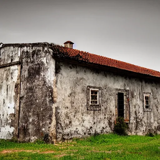 Prompt: old building in portugal