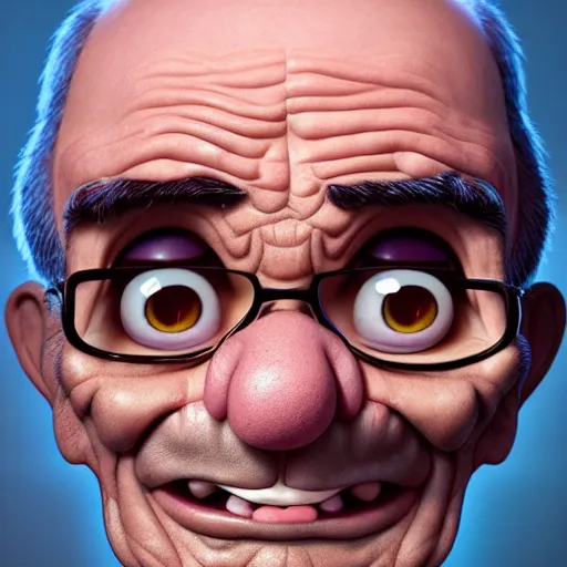 Prompt: an epic chibi comic book style portrait painting of abe vigoda, character design by mark ryden and pixar and hayao miyazaki, unreal 5, daz, hyperrealistic, octane render, cosplay, dynamic lighting, intricate detail, harvest fall vibrancy, cinematic