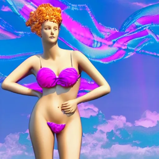 Image similar to vaporwave aphrodite