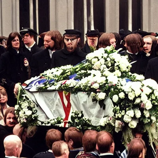 Image similar to john lennons funeral