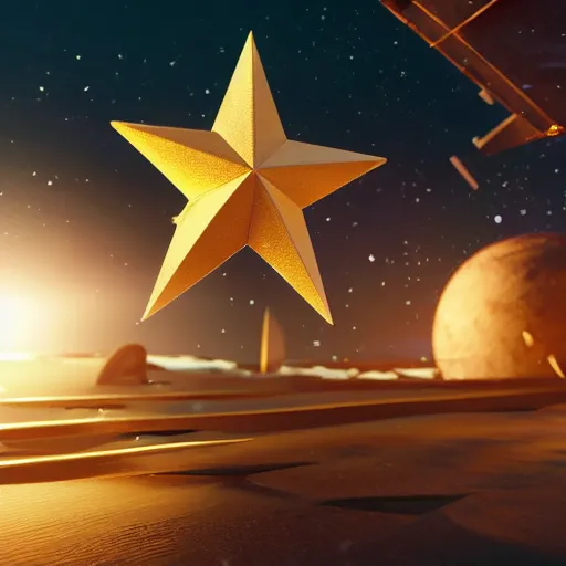 Prompt: a star on a board, digital art, octane engine, high quality, detailed render, dynamic lighting, 4 k