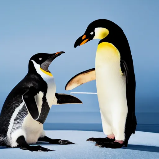 Prompt: A professional photo of Joe Biden riding a penguin, studio lighting, dramatic, highly detailed, beautiful, cinematic