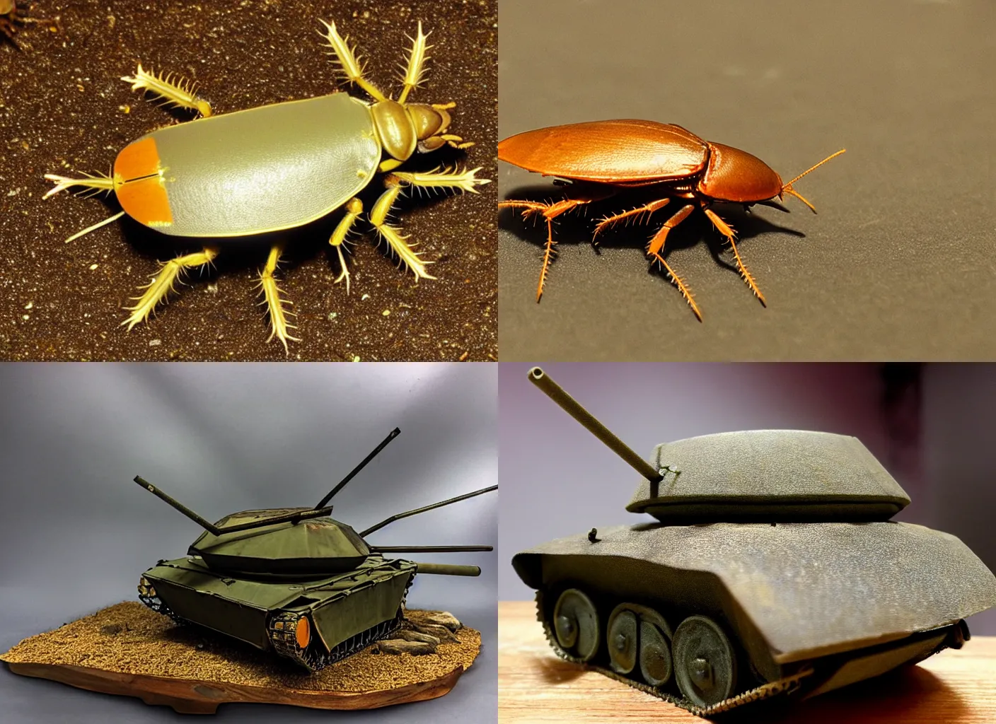 Prompt: cockroach as tank