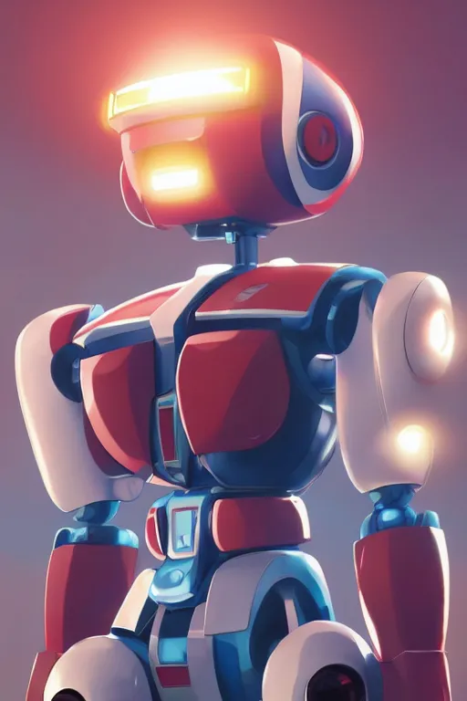 Image similar to metabots medabots medarotto medarot robot minimalist comics, behance hd by jesper ejsing, by rhads, makoto shinkai and lois van baarle, ilya kuvshinov, rossdraws global illumination ray tracing hdr radiating a glowing aura