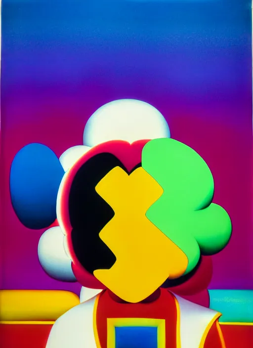 Prompt: heartbreak by shusei nagaoka, kaws, david rudnick, airbrush on canvas, pastell colours, cell shaded, 8 k