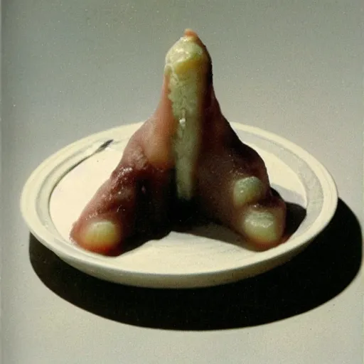 Image similar to strange and disgusting food, that is also futuristic