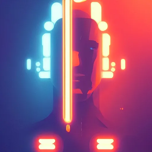 Prompt: face icon stylized minimalist blade runner, loftis, cory behance hd by jesper ejsing, by rhads, makoto shinkai and lois van baarle, ilya kuvshinov, rossdraws global illumination