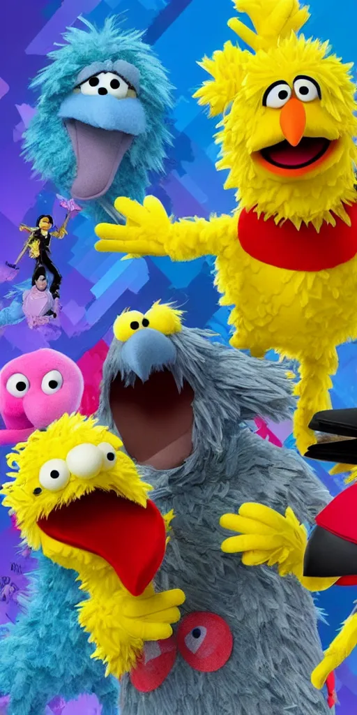 Image similar to “Big Bird from Sesame Street joins Super Smash Bros Ultimate roster as a playable fighter!”
