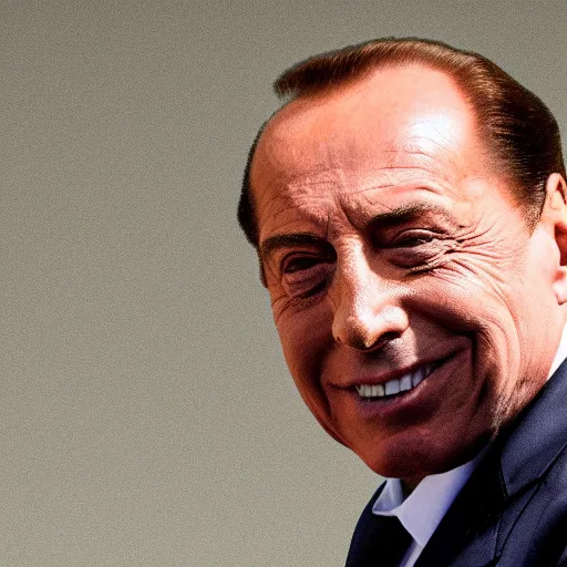 Image similar to High resolution!! Silvio Berlusconi doing skateboard tricks, hyperrealistic, 8K, Cinematic