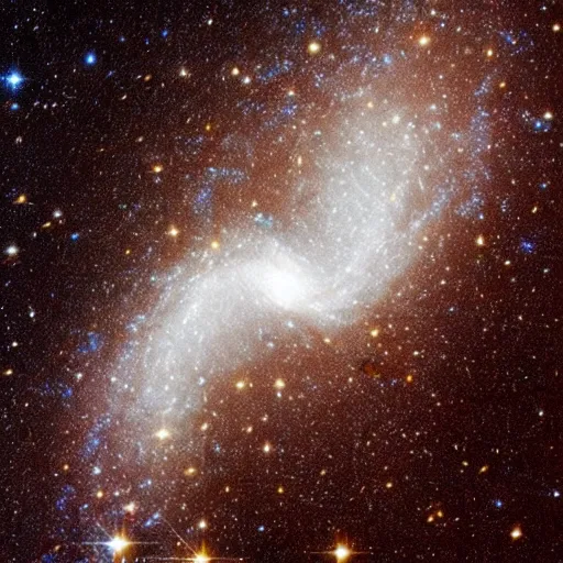 Image similar to deep space photograph made by hubble telescope