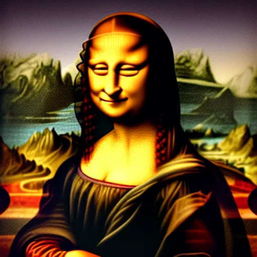 Prompt: mona lisa with troll face, photorealistic, 8k HD, award winning