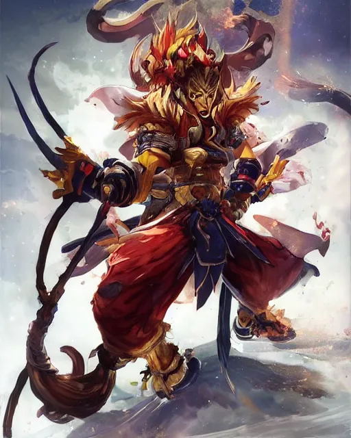 [God Game] Reiyan and Sun Wukong Art Print on Premium Paper