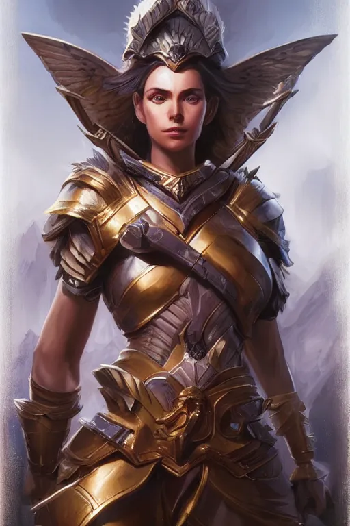 Image similar to amazon valkyrie athena, d & d, fantasy, portrait, highly detailed, headshot, digital painting, trending on artstation, concept art, sharp focus, illustration, art by artgerm and greg rutkowski and magali villeneuve