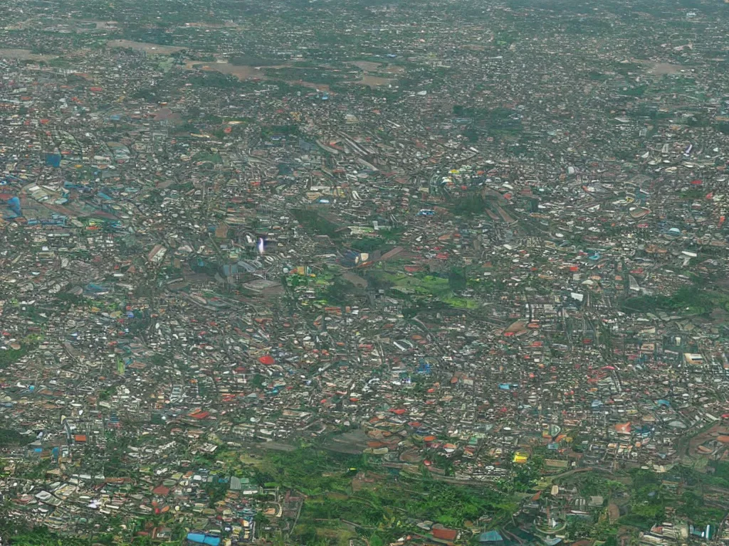 Image similar to city of denpasar bali in the year 3 0 0 0