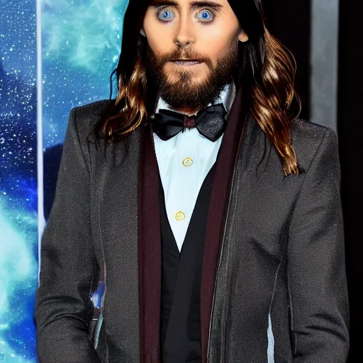 Prompt: jared leto in outer space