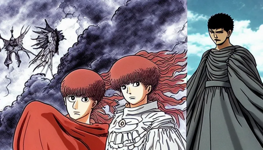 Image similar to the two complementary forces that make up all aspects and phenomena of life, from Berserk