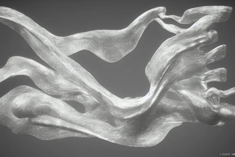 Image similar to Painful pleasures by Lynda Benglis, octane render, 4k, 8k, sharp, very very beautiful, stunning, twisted, vanishing, transparent, ethereal