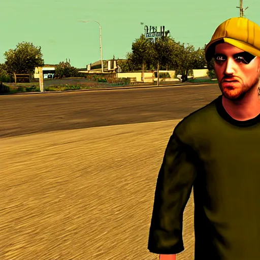 Image similar to in - game screenshot jesse pinkman in the video game gta san andreas