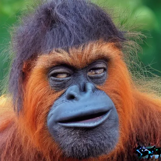 Image similar to portrait of donald trump or an orang - outang by greg ruthkowski