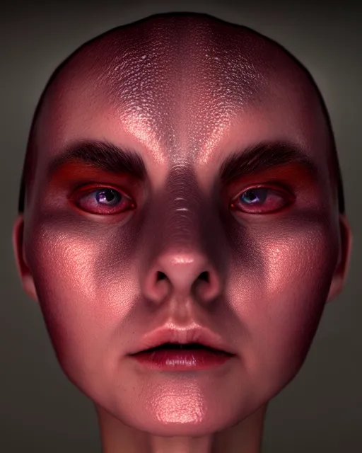 Prompt: face, portrait of a beautiful slime woman | | deviantart, realistic, dramatic shadowing, 8 k, hd, octane render, perfect