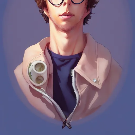 Prompt: napoleon dynamite, portrait shinkai makoto studio ghibli studio key hideaki anno sakimichan stanley artgerm lau rossdraws james jean marc simonetti elegant highly detailed digital painting artstation pixiv