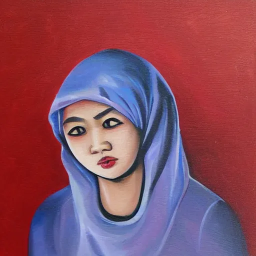 Image similar to woman in the last median art by griselda sastrawinata