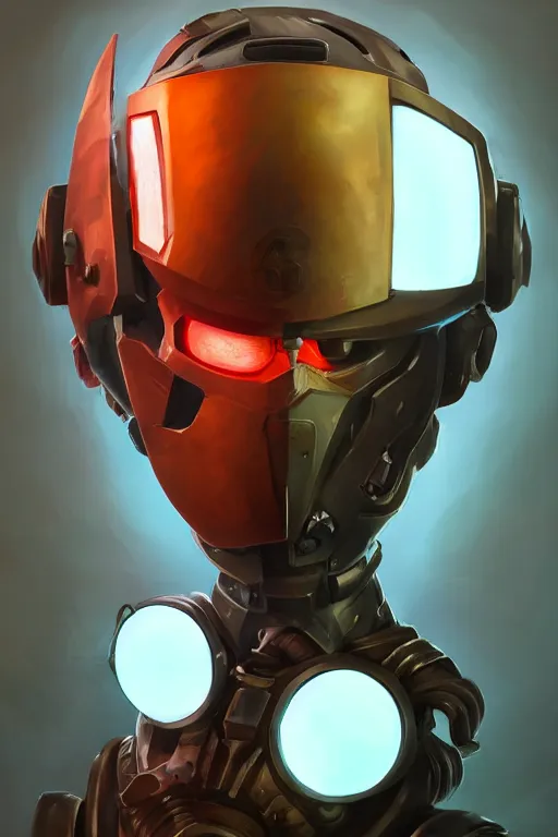 Image similar to epic mask helmet robot ninja portrait stylized as fornite style game design fanart by concept artist gervasio canda, behance hd by jesper ejsing, by rhads, makoto shinkai and lois van baarle, ilya kuvshinov, rossdraws global illumination radiating a glowing aura global illumination ray tracing hdr render in unreal engine 5