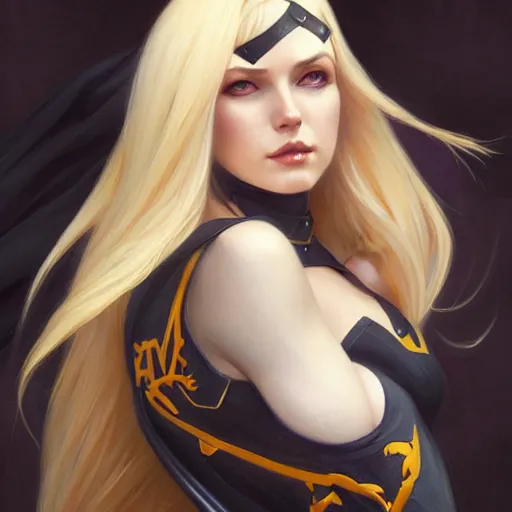 Image similar to Blonde Petra Silander as Bat Girl, western, D&D, fantasy, intricate, elegant, highly detailed, digital painting, artstation, concept art, matte, sharp focus, illustration, art by Artgerm and Greg Rutkowski and Alphonse Mucha