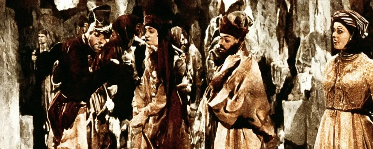 Image similar to the jewel thief, scene in the film Topkapi (1964)