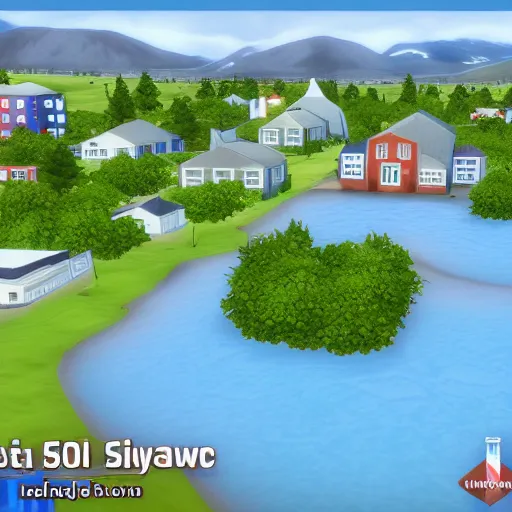 Image similar to iceland reykjavik in sims 4 2 0 0 0 game screenshot