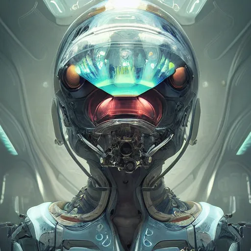 Image similar to Full shot of a venus squid monster astronaut defined facial features, intricate abstract. cyberpunk, symmetrical facial features. By Ruan Jia and Artgerm and Range Murata and WLOP and Ross Tran and William-Adolphe Bouguereau and Beeple. Key Art. Fantasy Illustration. award winning, Artstation, intricate details, realistic, Hyperdetailed, 8k resolution.