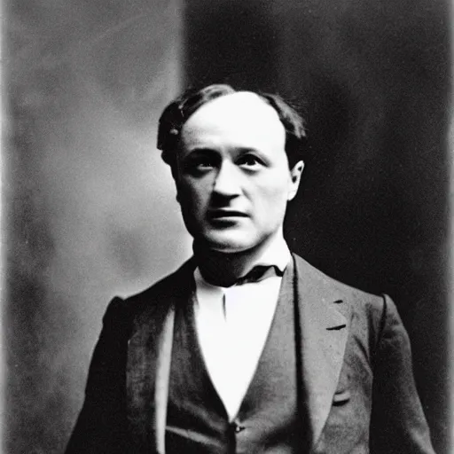 Image similar to portrait photography of harry houdini