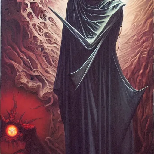 Image similar to an amazing masterpiece of art by gerald brom, the dark lord