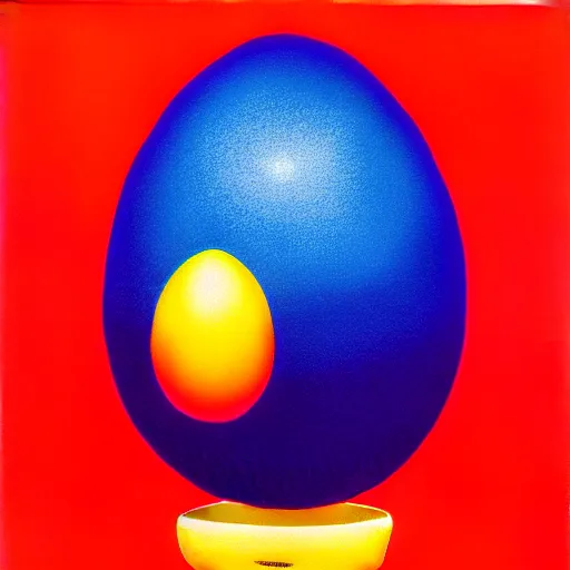 Image similar to egg by shusei nagaoka, kaws, david rudnick, airbrush on canvas, pastell colours, cell shaded, 8 k