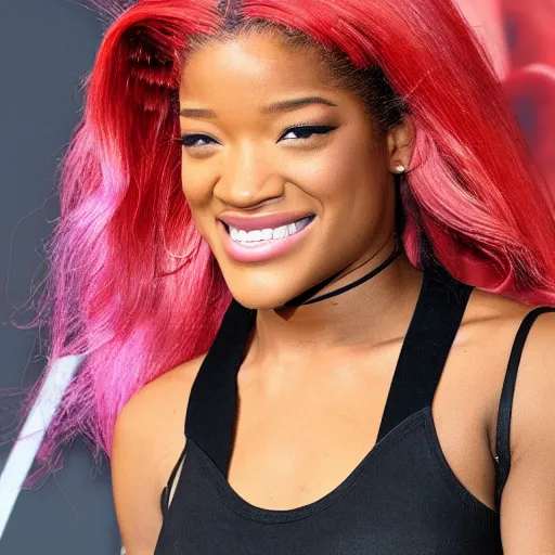 Prompt: keke palmer as black widow in real life