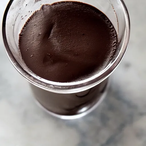 Image similar to A cup full of melted chocolate