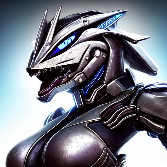 Prompt: close up headshot of a cute beautiful stunning anthropomorphic female robot dragon, with sleek silver metal armor, glowing OLED visor, facing the camera, high quality maw open and about to eat your pov, food pov, the open maw being highly detailed and soft, highly detailed digital art, furry art, anthro art, sci fi, warframe art, destiny art, high quality, 3D realistic, dragon mawshot, maw art, pov furry art, furry mawshot, macro art, dragon art, Furaffinity, Deviantart, Eka's Portal, G6