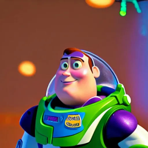 Image similar to jonah hill as buzz lightyear as seen in live action toy story movie, 8k resolution, full HD, cinematic lighting, award winning, anatomically correct