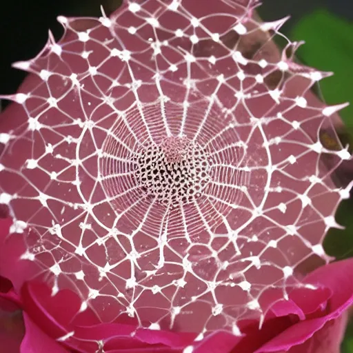 Image similar to radiolaria and rose hybrid