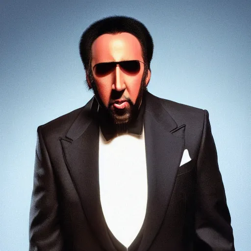 Image similar to african american nicolas cage