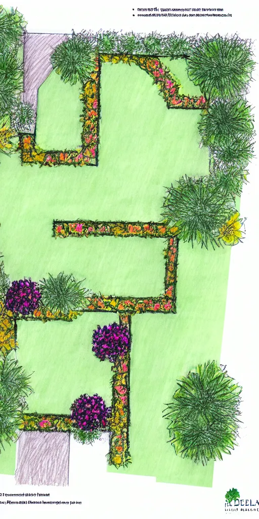 Image similar to highly technical garden plan, overhead plan sketch, garden design by charlotte rowe, del buono gazerwitz landscape architecture