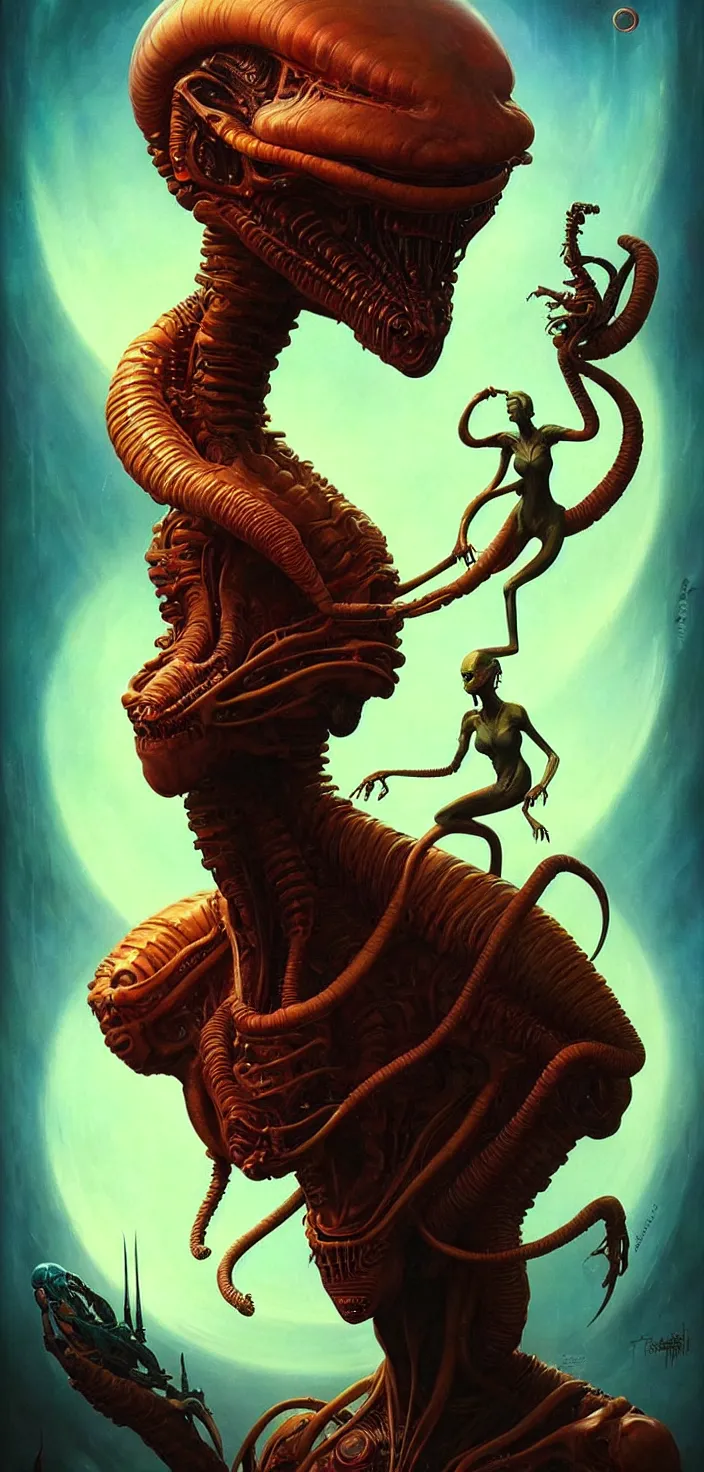 Prompt: exquisite, imaginative alien creature poster art, humanoid, colourful movie art, by lucusfilm weta studio tom bagshaw james jean frank frazetta