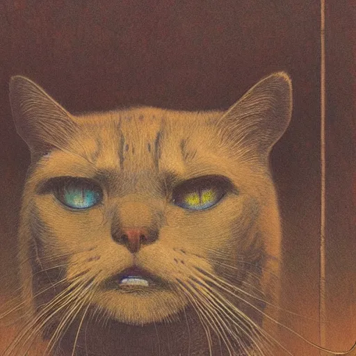 Prompt: by waterhouse, by beksinski, by millaise, high quality, color photography portrait of feline yokai, facing camera, symmetrical eyes, photorealistic, highly detailed, haunting, occult, desolate background, extremely detailed, intricate, elaborate,, dramatic lighting, photorealistic, photorealism, octane render, 8 k,