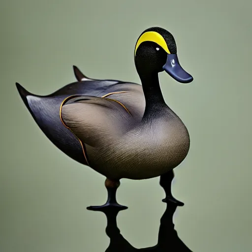 Prompt: the duck ascendant, duck tyrant, superior duck that looks down upon you with contempt