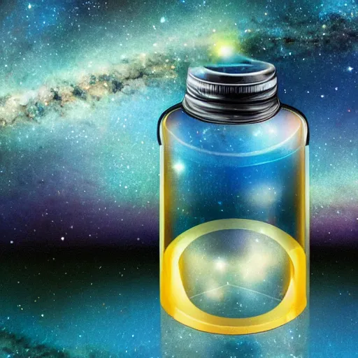 Image similar to the universe in a bottle