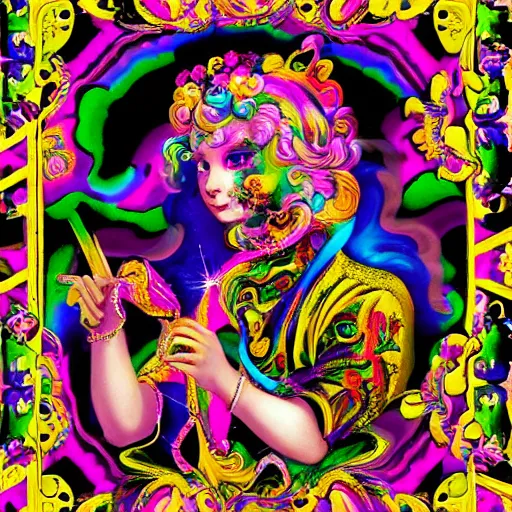 Image similar to Lisa Frank and Baroque collaboration