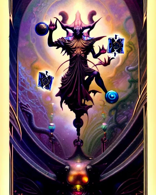 Image similar to man upside down tarot card, fantasy character portrait made of fractals, ultra realistic, wide angle, intricate details, the fifth element artifacts, highly detailed by peter mohrbacher, hajime sorayama, wayne barlowe, boris vallejo, aaron horkey, gaston bussiere, craig mullins